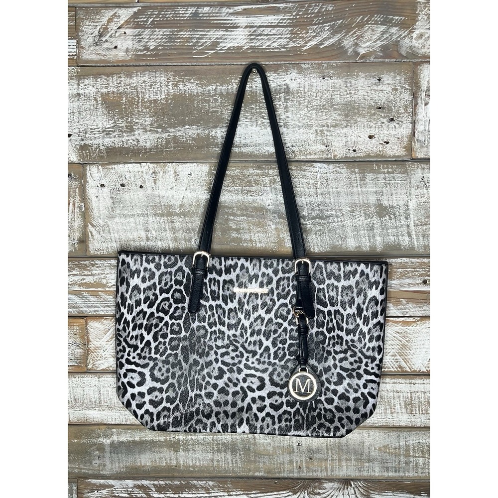 Montana‎ West womens animal print leather shoulder bag black